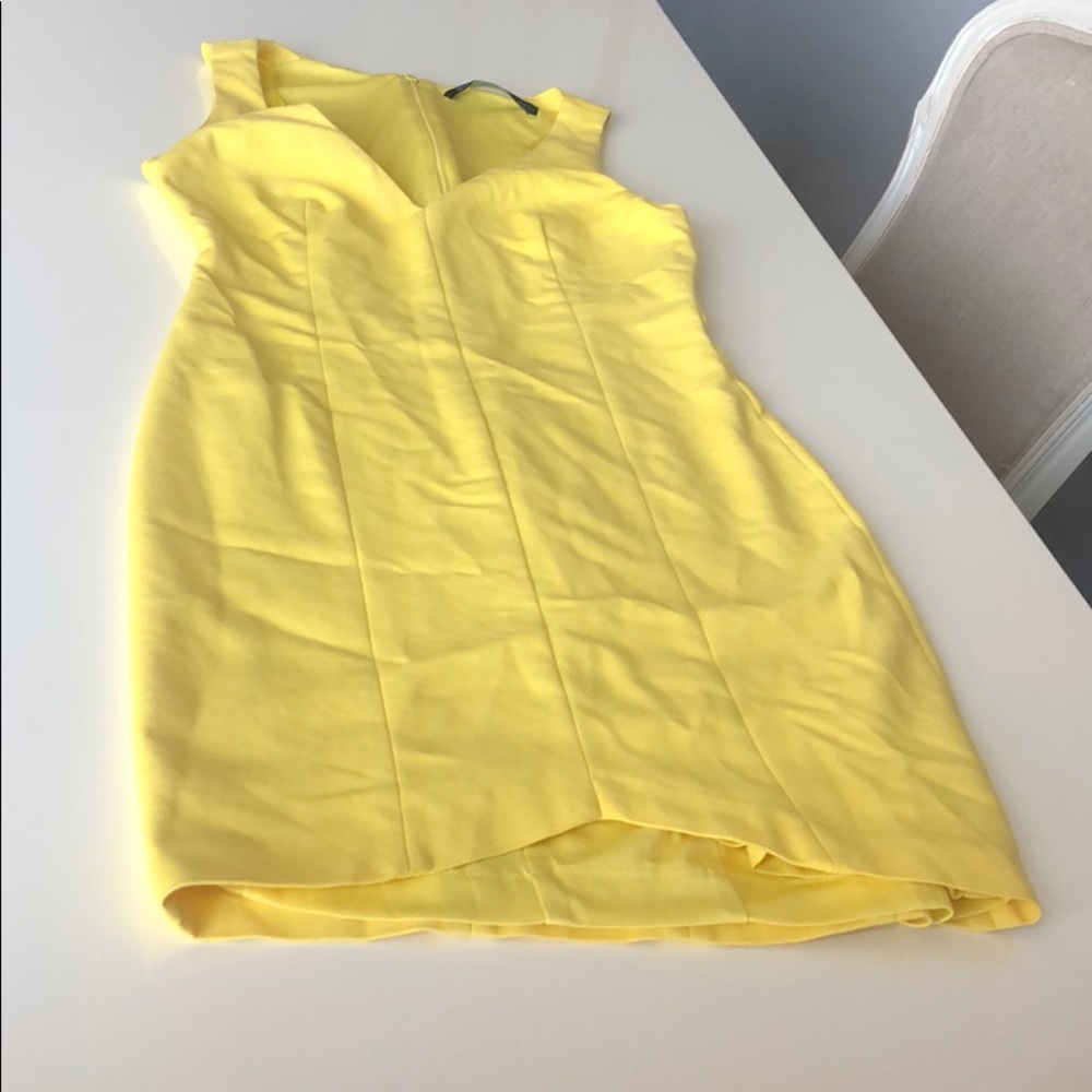 ZARA Yellow Stretch Dress